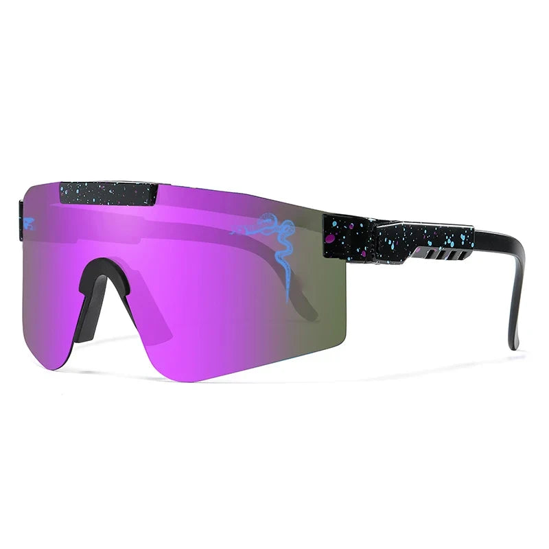 Óculos Esportivo Windproof MTB UV400 Kaivor - Preto/Roxo