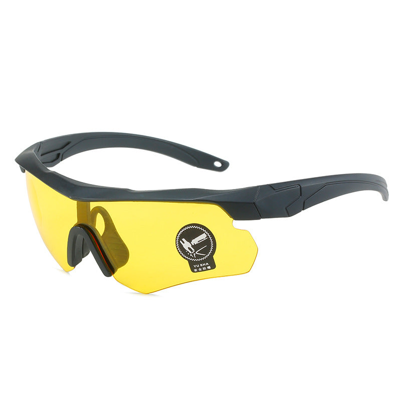 Óculos Esportivo Pesca UV400 Kaivor - Preto/Amarelo