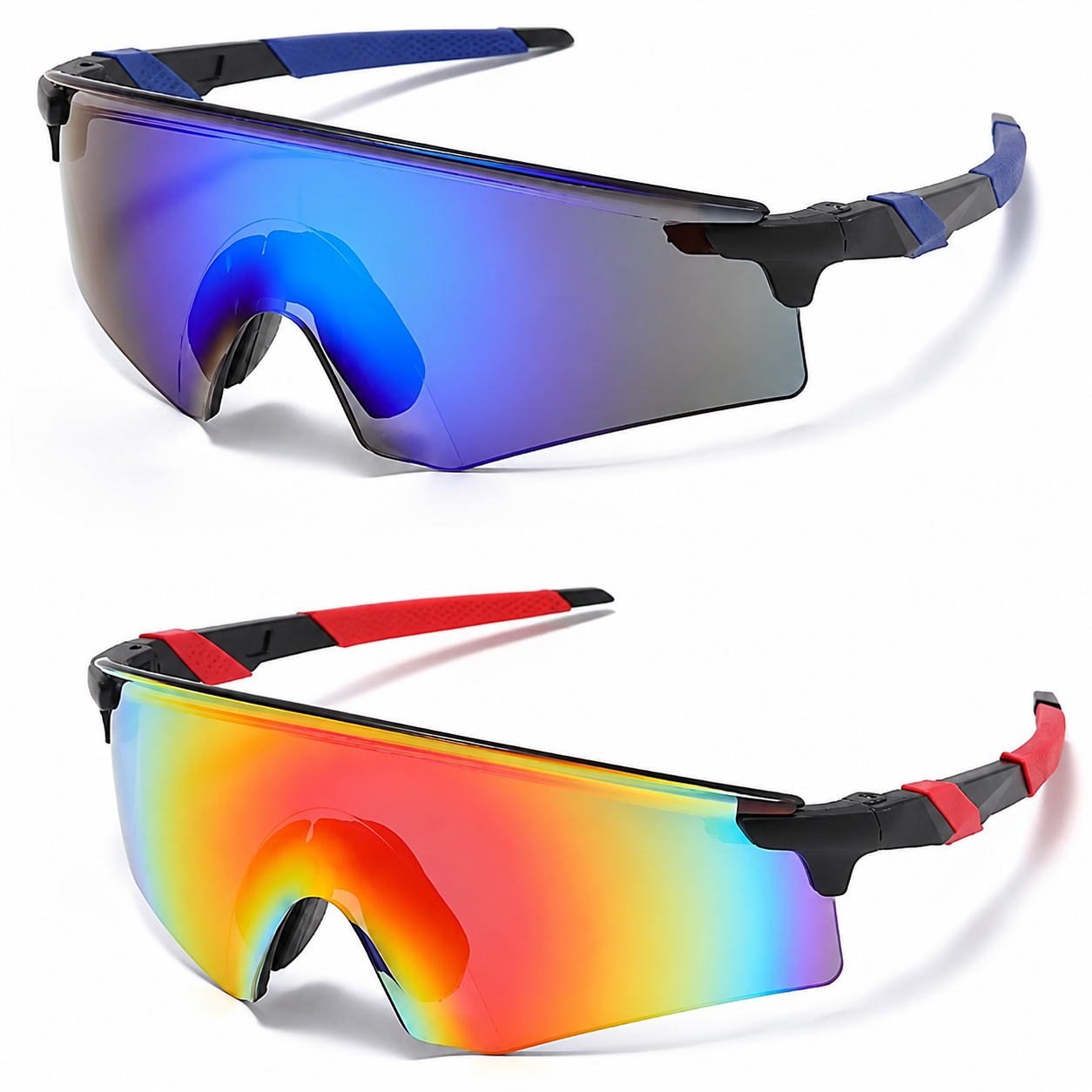 Kit 2 Óculos Ciclismo Espelhado UV400 Kaivor
