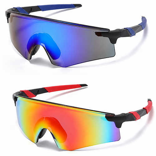 Kit 2 Óculos Ciclismo Espelhado UV400 Kaivor