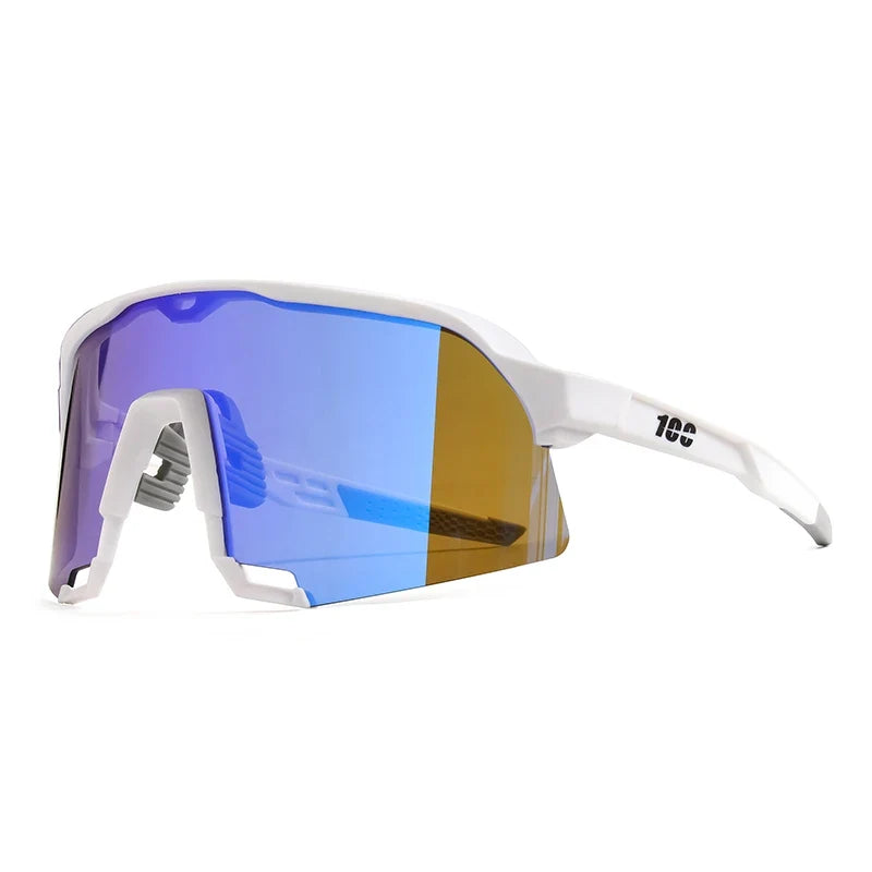 Óculos Esportivo Speed UV400 Kaivor - Branco/Azul