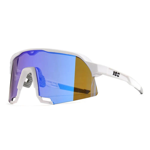 Óculos Esportivo Speed UV400 Kaivor - Branco/Azul