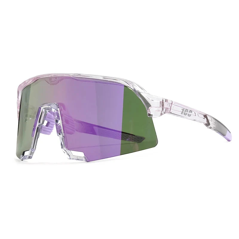 Óculos Esportivo Speed UV400 Kaivor - Transparente/Roxo