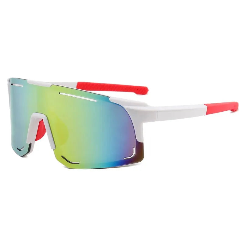 Óculos Ciclismo Polarizado UV400 Kaivor - Branco/Vermelho