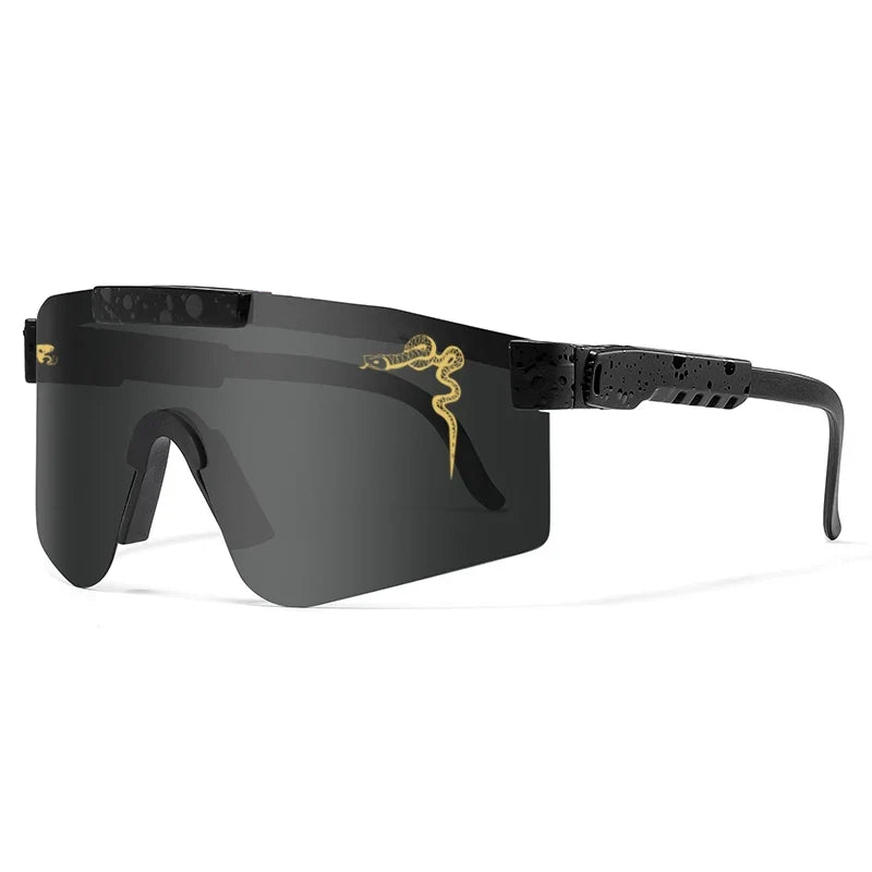 Óculos Esportivo Windproof MTB UV400 Kaivor - Preto/Fumê