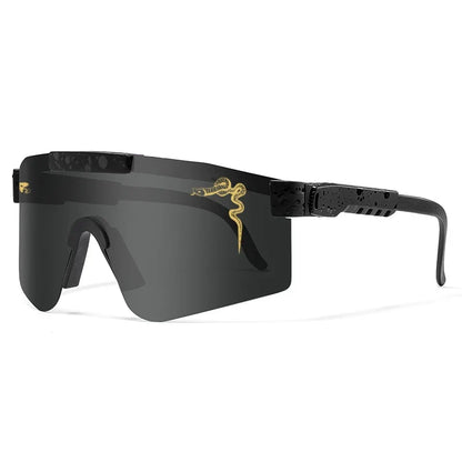 Óculos Esportivo Windproof MTB UV400 Kaivor - Preto/Fumê
