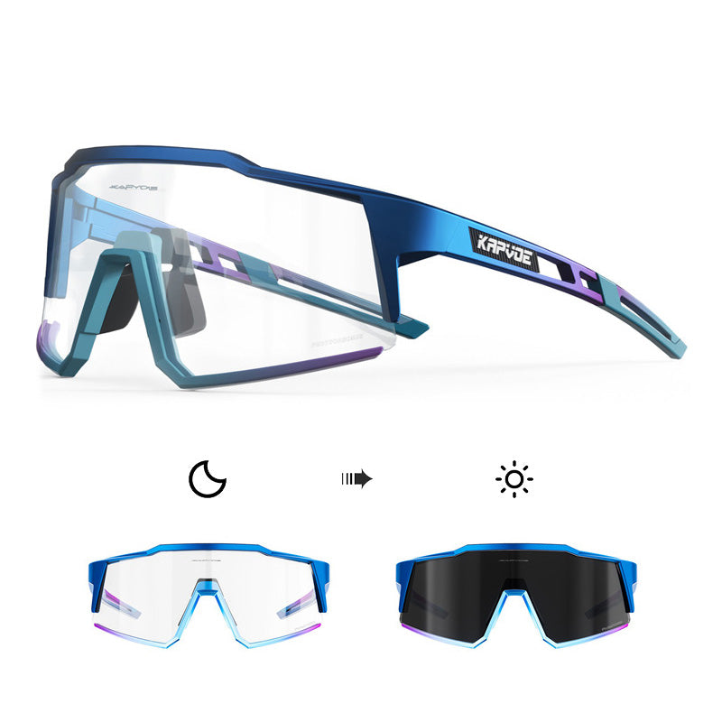 Óculos Esportivo Fotocromático UV400 Kaivor - Azul Performance