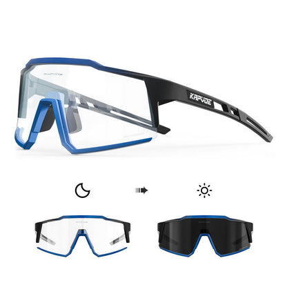 Óculos Esportivo Fotocromático UV400 Kaivor - Preto Azul