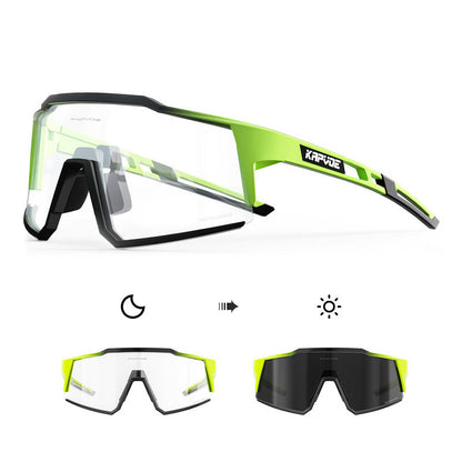 Óculos Esportivo Fotocromático UV400 Kaivor - Verde Neon