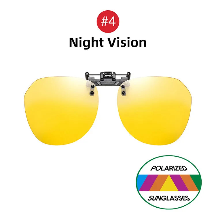 Óculos Clip-On Polarizado UV400 Kaivor - Visão Noturna