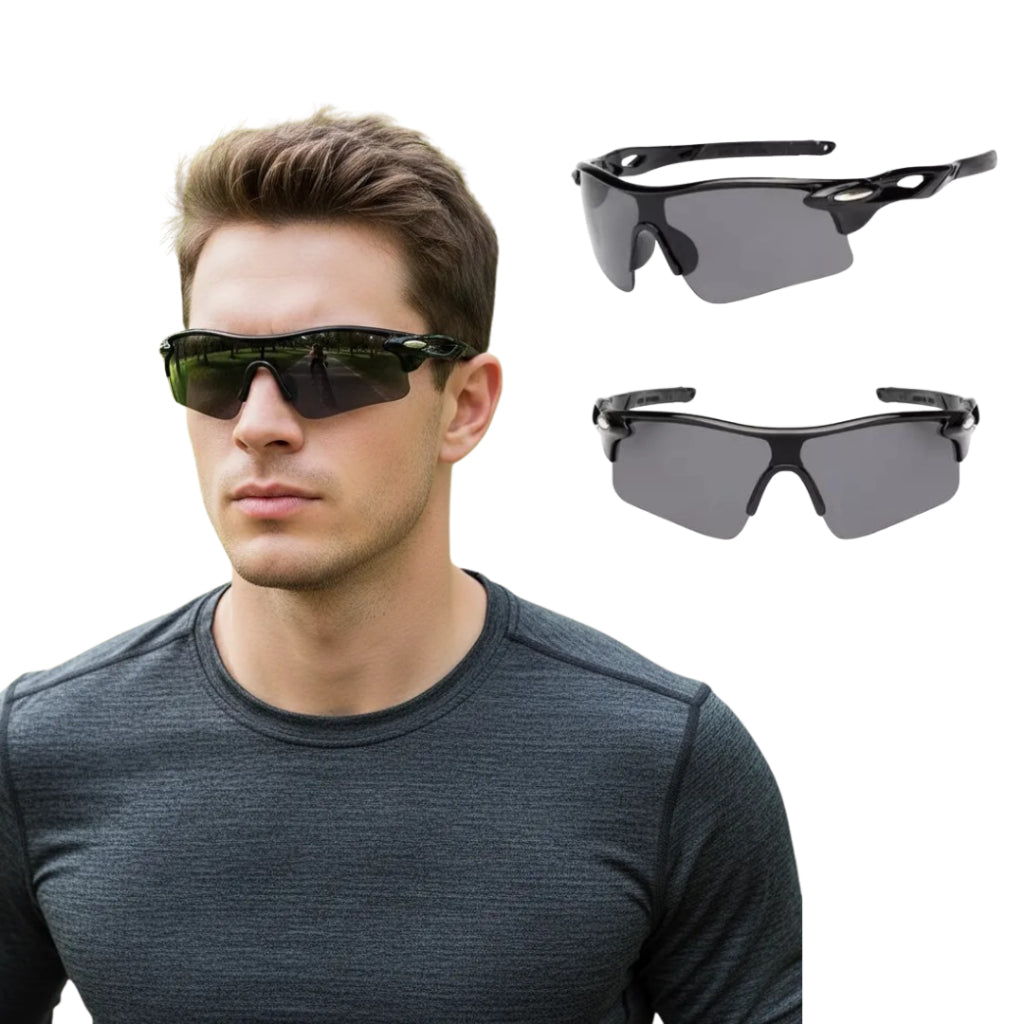 Óculos Esportivo Versatile UV400 Kaivor - Preto/Fumê