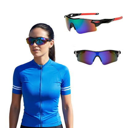 Óculos Esportivo Versatile UV400 Kaivor - Preto/Vermelho