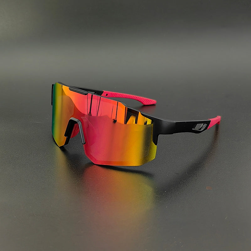 Óculos REVO Sem Aro UV400 Kaivor - Preto/Vermelho