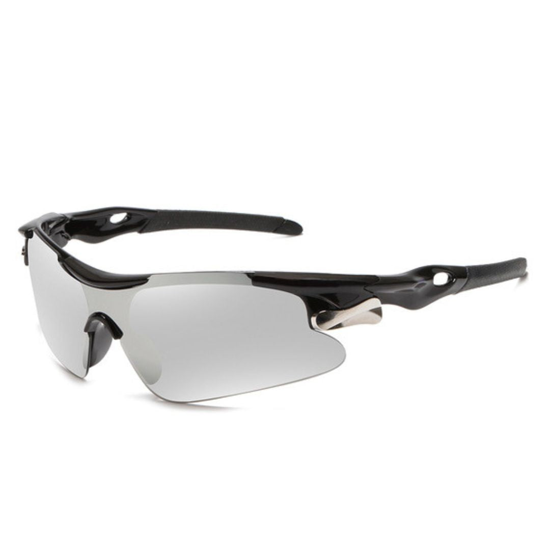 Óculos Esportivo SunRun UV400 Kaivor - Preto/Prata