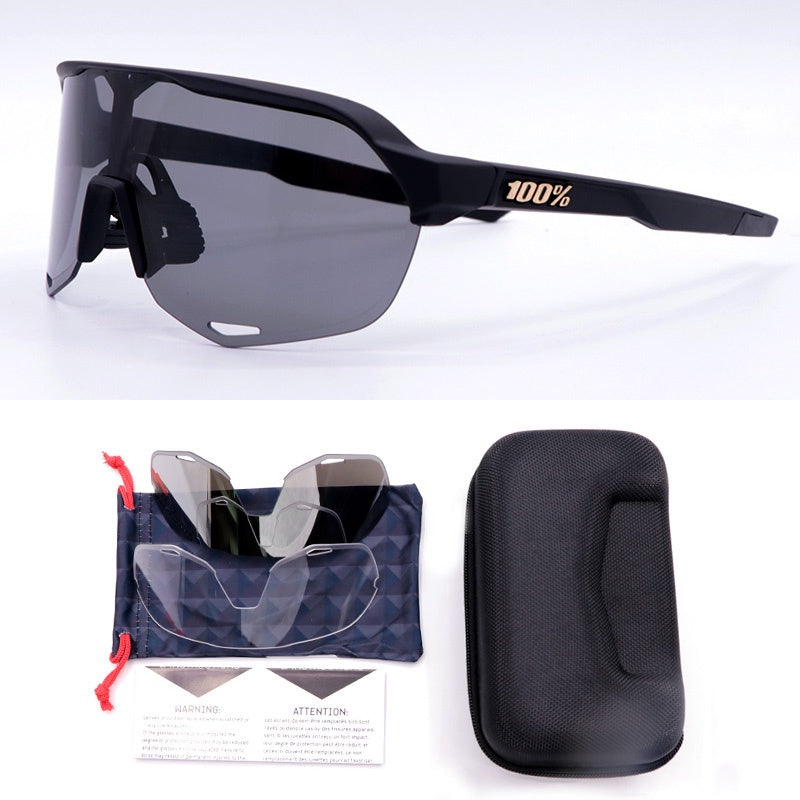 Óculos Esportivo S2 UV400 Kaivor - Preto/Fumê