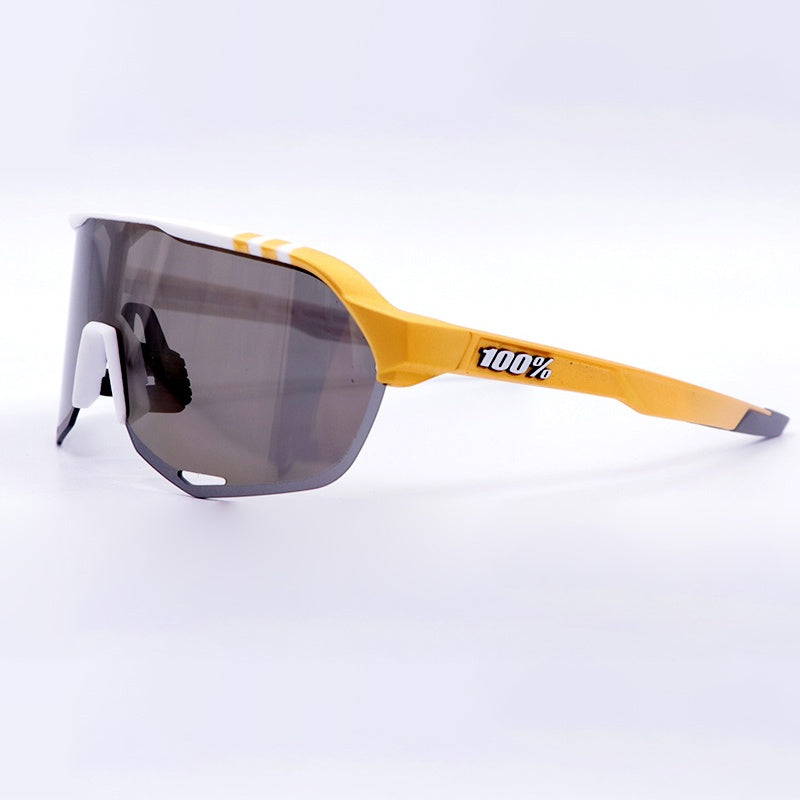 Óculos Esportivo S2 UV400 Kaivor - Branco/Amarelo