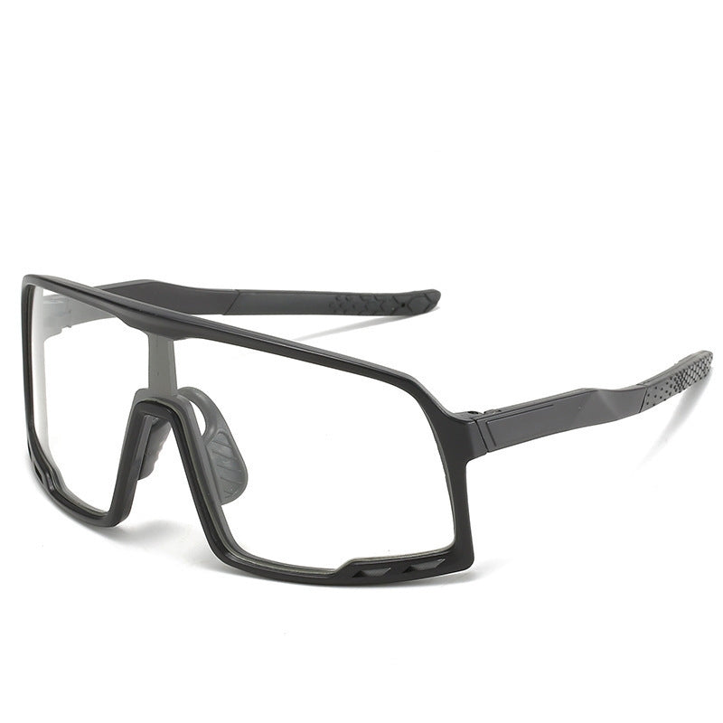 Óculos Esportivo Big Frame UV400 Kaivor - Preto/Transparente
