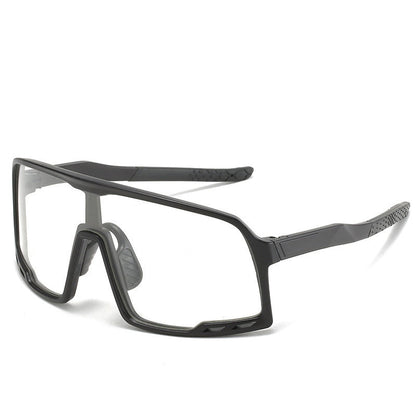 Óculos Esportivo Big Frame UV400 Kaivor - Preto/Transparente