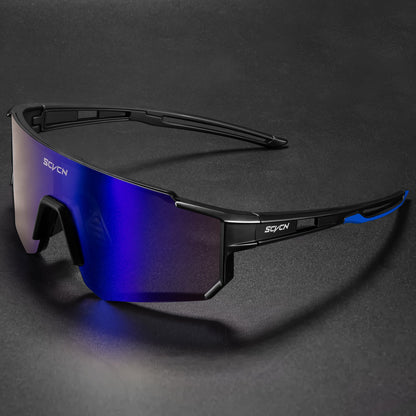 Óculos Esportivo Seven UV400 Kaivor - Preto/Azul