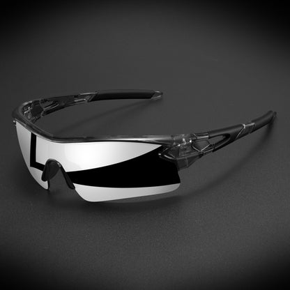 Óculos Esportivo Semi-Aro Sprint UV400 Kaivor - Transparente/Prata