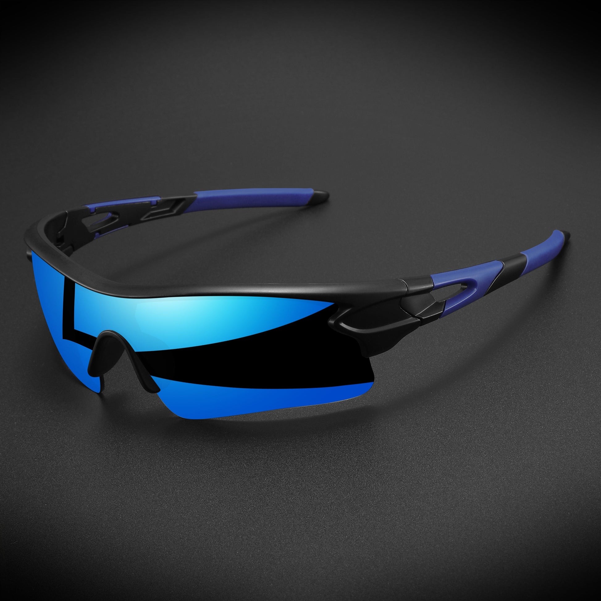 Óculos Esportivo Semi-Aro UV400 Kaivor - Preto/Azul