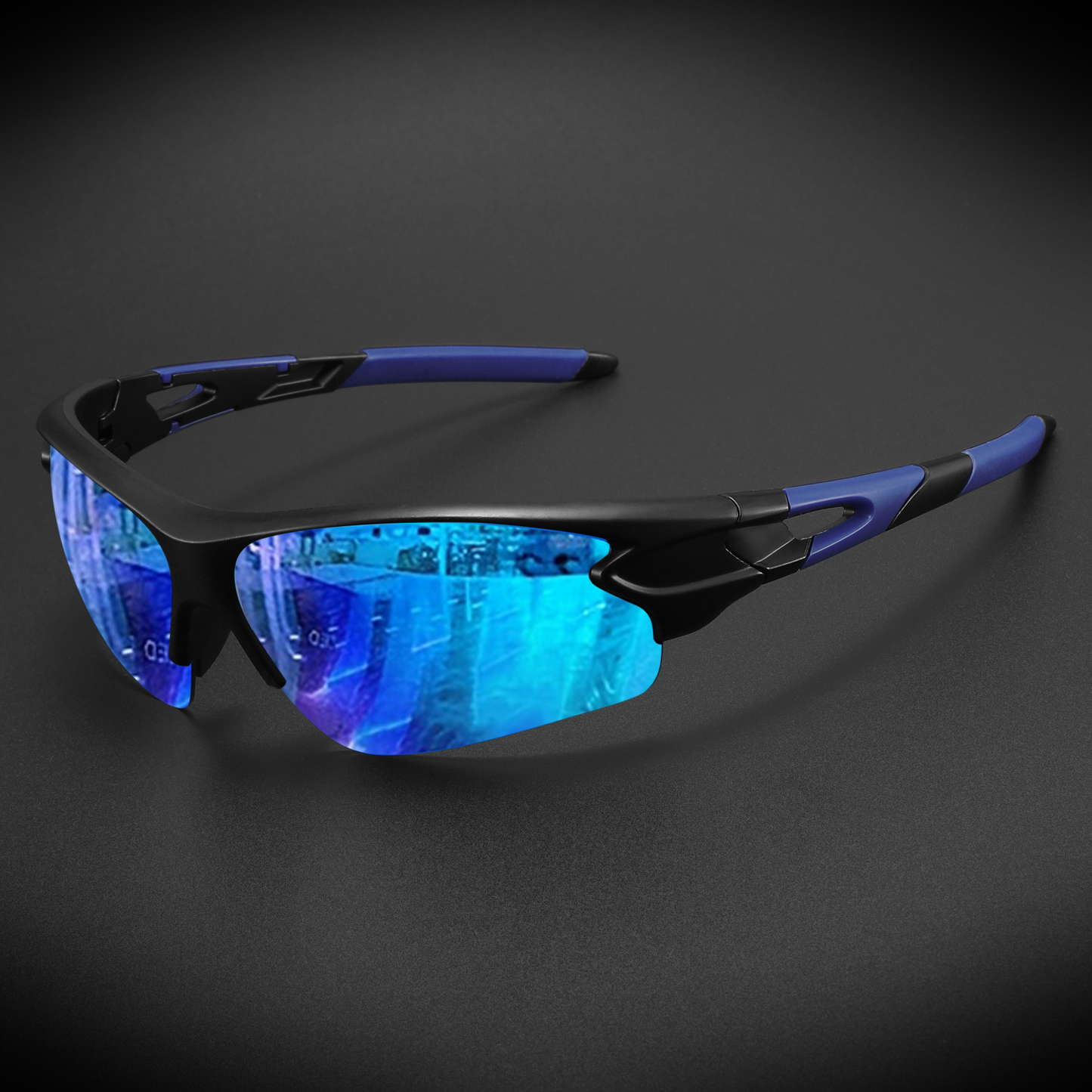 Óculos Esportivo FeatherLight UV400 Kaivor - Preto/Azul
