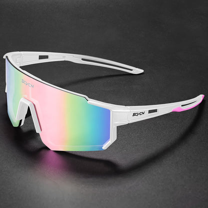 Óculos Esportivo Seven UV400 Kaivor - Branco/Rosa