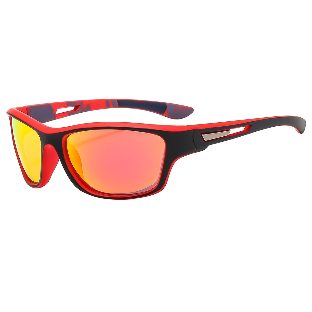 Óculos Esportivo Polarizado Film UV400 Kaivor - Preto/Vermelho