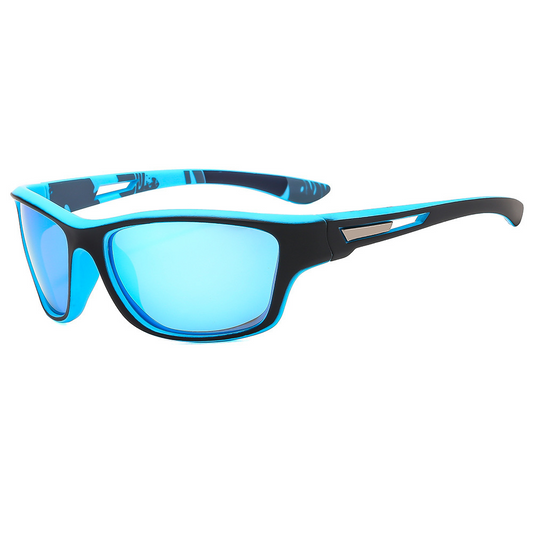 Óculos Esportivo Polarizado Film UV400 Kaivor - Preto/Azul