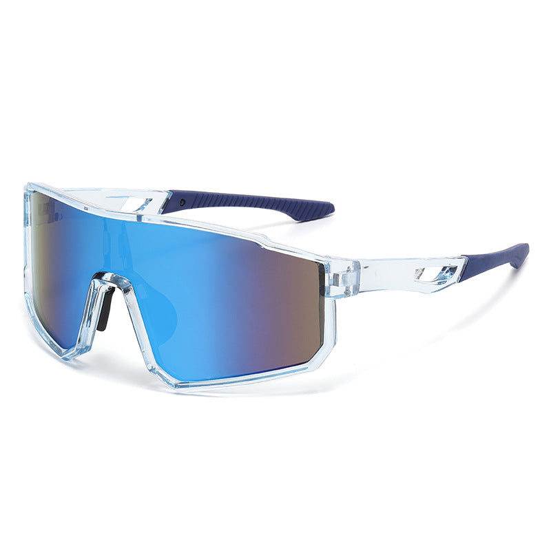 Óculos Esportivo TrailShield Max UV400 Kaivor - Transparente/Azul