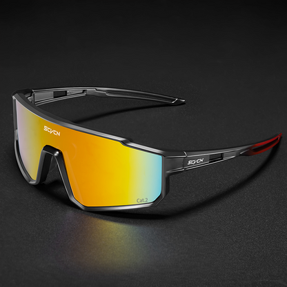Óculos SCVCN Summer UV400 Kaivor - Preto/Laranja